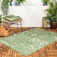 OEM Tapis d'extérieur, couleur sauge, 120 x 170 cm, en polyester
