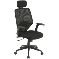 CBA Chaise de bureau Gigi-noir mat