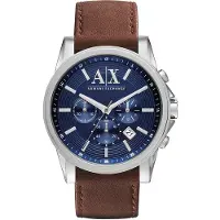 Giorgio Armani Montre-bracelet pour homme EXCHANGE AX2501, bleu foncé, mode