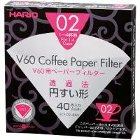 Hario Vcf-01 100m Lot De 100 Filtres À Café En Papier, Blanc, Size 02-40pcs