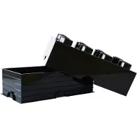 LEGO La brique de rangement 8 tenons - noir