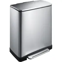 EKO E-Cube 28+18 Litres Mat Acier inoxydable