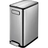 EKO Ecofly Step Bin Recycle 20 + 20L Inox