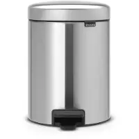Brabantia NewIcon Poubelle à pédale 5 Litres Mat Acier