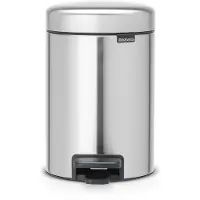 Brabantia NewIcon Poubelle à Pédale 3 Litres Matt Steel