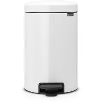 Brabantia NewIcon Poubelle à Pédale 12 Litres White