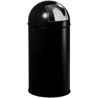 EKO - Pushcan 40 Liter - Steel - Schwarz