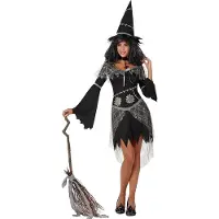 Atosa Cobweb Witch Costume Noir XS-S Enfants
