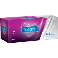 Pasante Trim Condoms 144 Units Violet Small