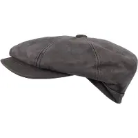 Horka Casquette en cuir nappa marron, taille 57 255010-0005