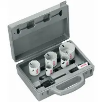 Bosch Coffrets de 9 pièces pour électricien 22 29 35 44 51 64 mm 9pc