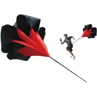 Tunturi Parachute de résistance speed parachute pour la course et le sprint noir