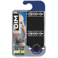 Dim Boxers 3D FLEX STAY FIT X 2 hommes - Noir - T4