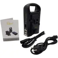 Rolux Chargeur de batterie double RL-2KS pour batterie V-Mount
