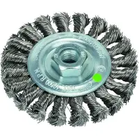 Bosch Brosse à disque , fil tressé, bricolage, inoxydable, 100 mm, 0,5 mm, 12 500 tr/min