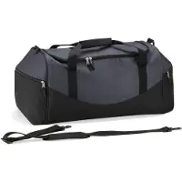 Quadra QS70 | Sac de sport Teamwear Holdall | 62 x 30 x 30 cm - Couleur : Gris graphite/noir - Taille : 62 x 30 x 30 cm