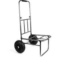 X2 Chariot de Transport Pliable - 100 x 40 x 31 cm - Poignée Télescopique - Roues Pneumatiques - Chariot de Pêche - Chariot de Plage - Chariot de Camping