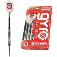 Harrows Darts Harrows - Jeu de 3 Fléchettes - Embout Acier - Gyro 80% Tung - 22 GK