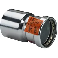 Viega Prestabo réduction manchon / embout 76,1x54mm af galvaniseret stål SC-contur (Double mamelon)