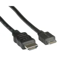 Value High Speed - Câble HDMI avec Ethernet - HDMI mâle pour 19 pin mini HDMI Type C mâle - 2 m - blindé - noir
