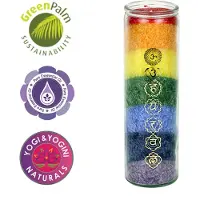 Spiru Bougie en stearine 100 heures 7 chakras