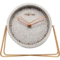 Nextime - 5204GS - Horloge de table - gris - Cross