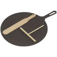 Ilsa Poêle à crêpes en fonte avec spatules, Poêle + casserole, Multicolore