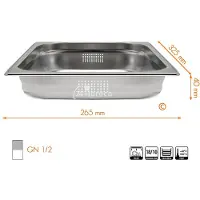Hendi Conteneur perforé GN 1/2, hauteur 40 mm - 802441
