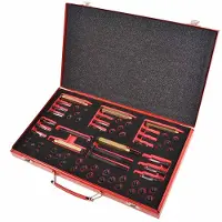 vidaXL Kit de réparation du filetage des bougies de préchauffage 63 pcs. M8 M9 M10 M12