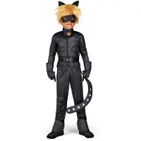 MOM Cat Noir As A Child Costume Rouge 12-14 Years Enfants