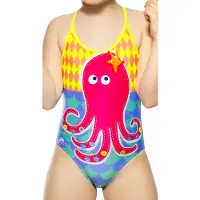 Turbo Octopuss Thin Strap Swimsuit Multicolore 7-8 Years Fille