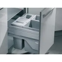 Hailo Collecteur de déchets 3610521 CS Slide Euro-Cargo-S 30 + 19 litres