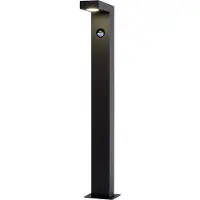 Lucide Texas Lampadaire 60 cm Noir 1 Point lumineux avec Capteur