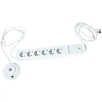 REV - Multiprise - CA 230 V - 3500 Watt - Prises de sortie : 6 - 1.4 m