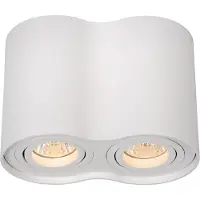 Lucide Tube 2-Light Ceiling Spot Blanc