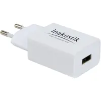 Inakustik Adaptateur secteur IN-AKUSTIK avec port USB - Blanc