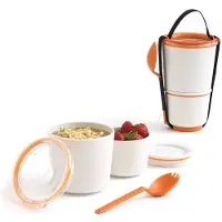 Black & Blum Lunch Pot, Lunch box, Orange, Blanc