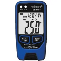 Velleman Enregistreur de données , mesure la température et l'humidité, USB, écran LCD, alarme sonore, longue durée de vie des piles